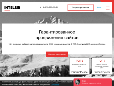 «Intelsib» — реклама и продвижение сайтов