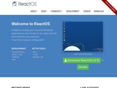«ReactOS» — Windows-совместимая открытая система