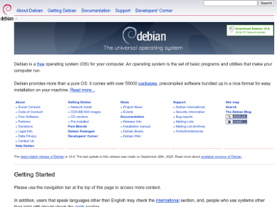 «Debian» — операционная система на ядре Linux