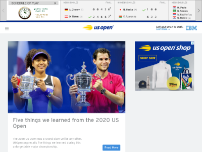 «US Open 2020» — международный теннисный турнир