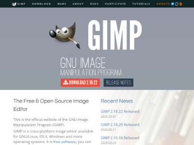 «GIMP» — кроссплатформенный редактор изображений