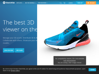 «Sketchfab» — платформа для публикации 3D-контента