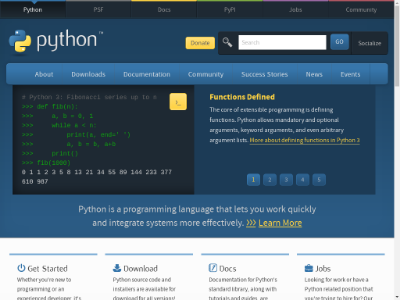 Python Language Website