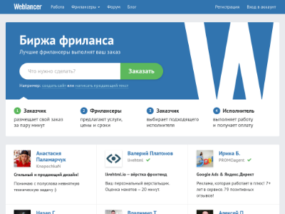 «Weblancer.net» — биржа удаленной IT-работы