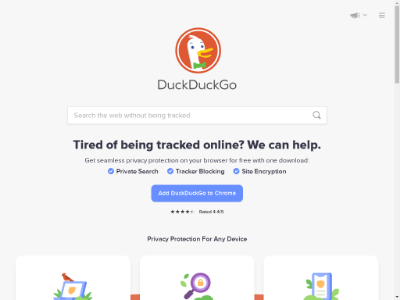 «DuckDuckGo» — поисковая система